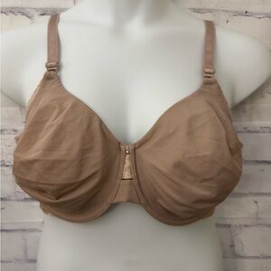 Olga Bra Size 44D No Side Effects Style G13561A Beige Animal Print Underwire